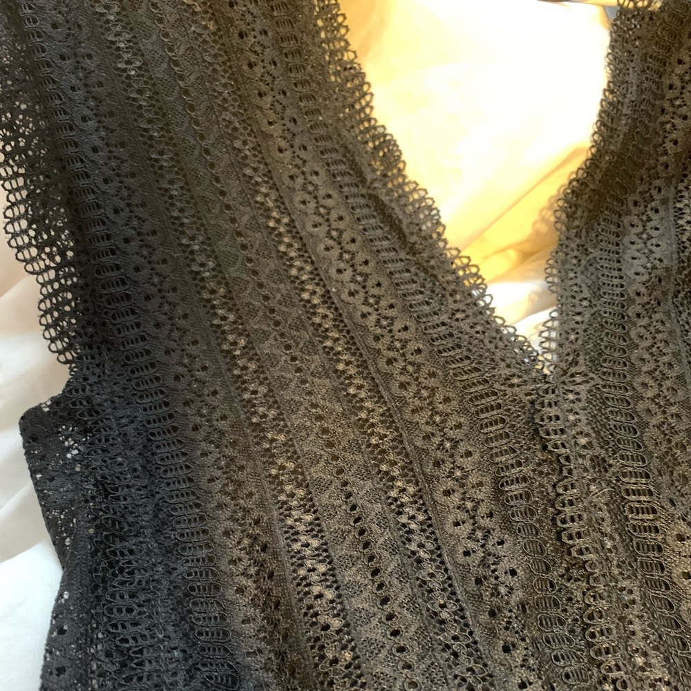 Zara Trafuluc Black Lace Body Suit